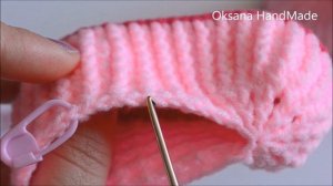 Пинетки крючком для принцессы. Crochet booties for girl DIY