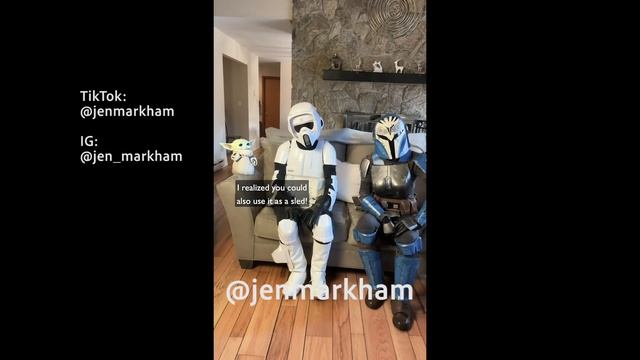 Trooper Mom and Grogu watch The Mandalorian Season 3 смотреть онлайн