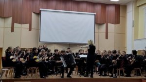 Рохлин"Веретено"Образцовый коллектив ОРНИ ДМШ 2имГлинки Дирижёр О. В.Дубовкина Солист Красноборов М.