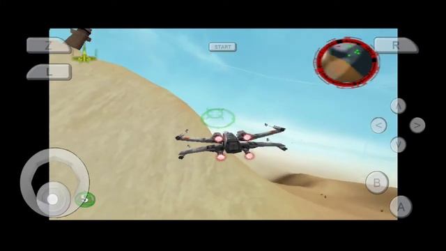 Star Wars Rouge Squadron on android using M64 emulator смотреть онлайн