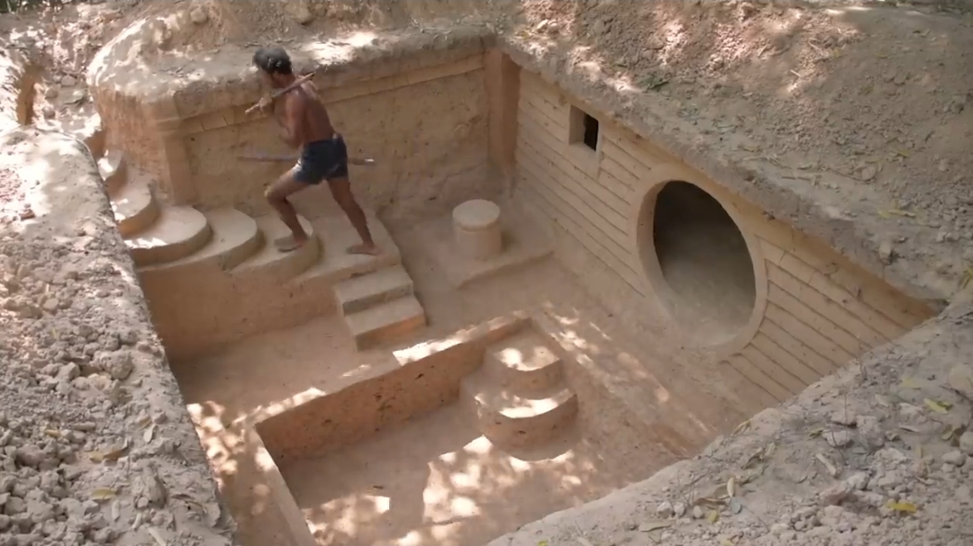 Строительство подземного дома с подземным бассейном - 2.