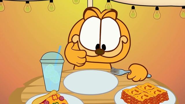 #animation MUKBANG ANIMATION by Cute Garfield / Eating Spaghetti and Lasagna смотреть онлайн
