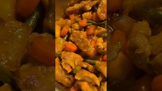 Pork and mixed vegetables stir fry #shorts смотреть онлайн