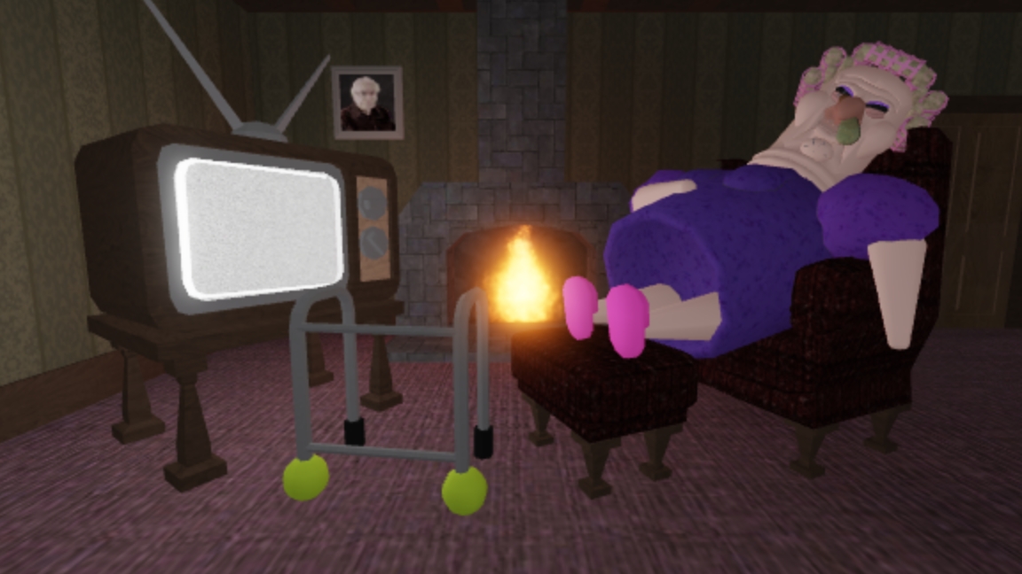 Я играю в Бабку в roblox