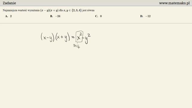 Zadanie - najmniejsza wartość wyrażenia смотреть онлайн