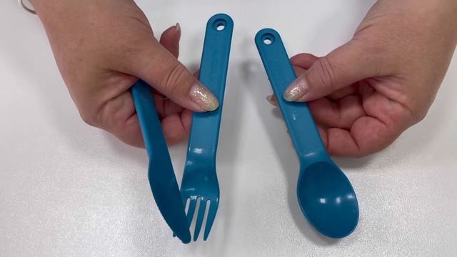 Столовые приборы вилка, ложка, нож Tupperware #tupperware #пикник смотреть онлайн