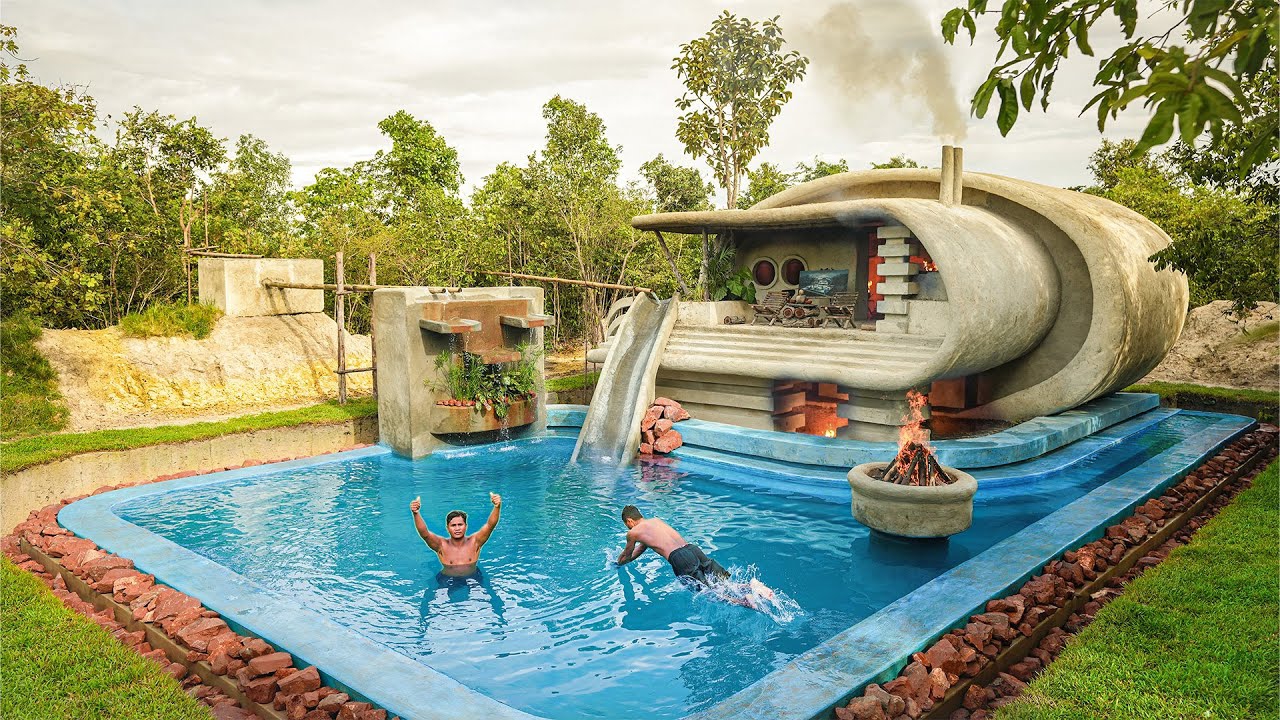 Я потратил 365 дней на строительство своей МЕЧТЫ - роскошной подземной виллы. смотреть онлайн