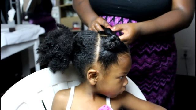 Braided High Bun for kids | LittleMindCatchers смотреть онлайн