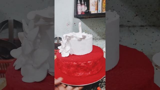 #mscakeart silver jubilee red velvet Cake 25 happy anniversary cake design #shortvedio смотреть онлайн