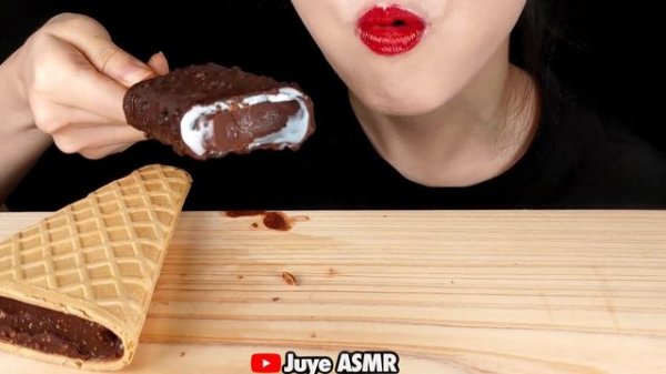 SUB) ASMR *KOREAN CHOCOLATE ICE CREAM PARTY*, GOO GOO ICE CREAM, MUKBANG 먹방 REAL EATING SOUNDS.