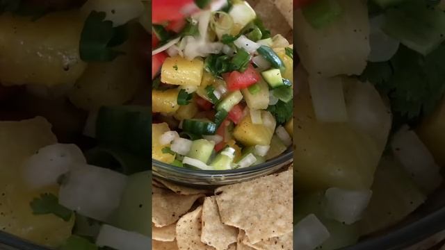 Pineapple salsa (pineapple salad recipe) смотреть онлайн