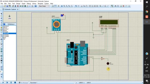MQ-3 alcohol sensor with Arduino || Alcohol Sensor interfacing with Arduino in Proteus смотреть онлайн