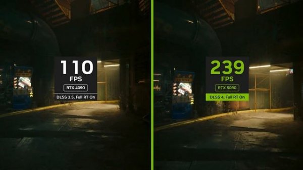 GeForce RTX 5090 RTX 4090 Comparison Cyberpunk 2077