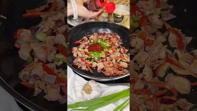 Удон с соусом кимчи #азия #удон #рамен #рецепты #ужин #быстрыйужин #бекон #вкусно #фунчоза #лапша смотреть онлайн