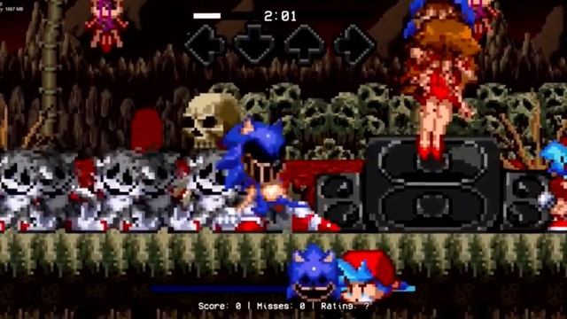 Friday Night Funkin Sonic.EXE One (OMT) Last Funk (Game Over)