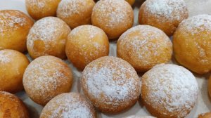 Воздушные творожные шарики 😋 М-м-м, вкуснятина ☺️ #выпечка #рецепты #творог #творожныешарики