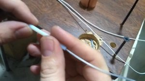 Спайщик прутка филамента из ПЭТ бутылок.