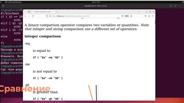 14.2 Синтаксис Bash: условия, ветвления смотреть онлайн