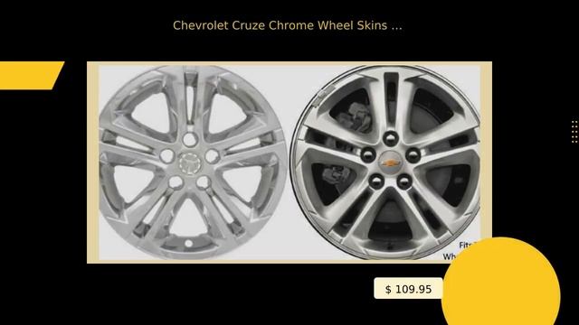 Chevrolet Cruze Chrome Wheel Skins Hubcaps Wheel Covers 16" 5748 2016 2017 2018 SET OF 4 смотреть онлайн