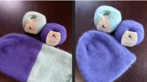 Двойная шапка бини спицами