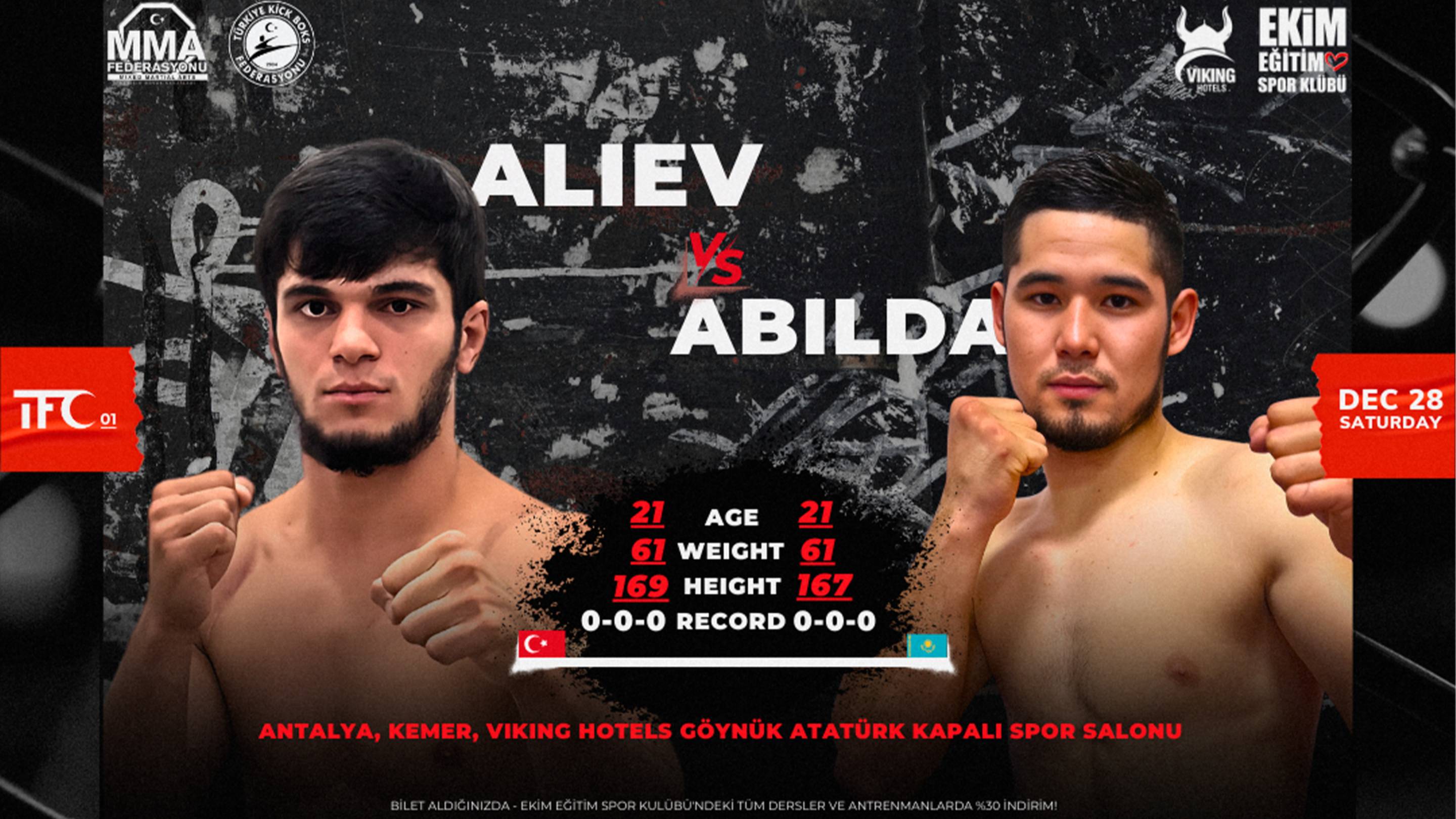 Aliev Vs Abilda | ЖЁСТКИЙ НОКАУТ | SERT NAKAVT | TFC 01