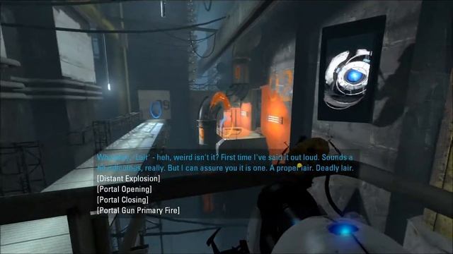 Landing on Chell's Head - Portal 2 playthrough (part 21) смотреть онлайн