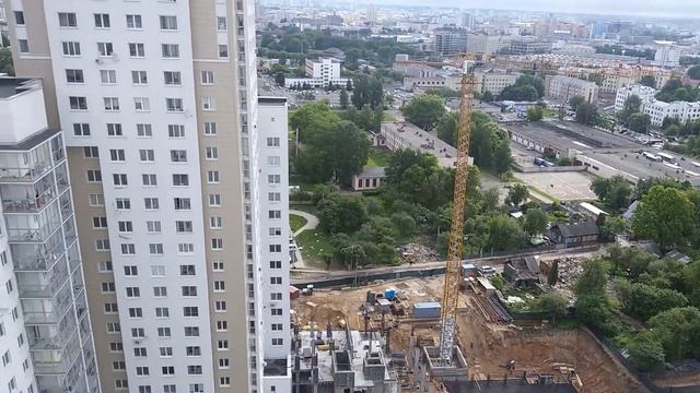 Вид на Минск с высоты птичьего полёта смотреть онлайн