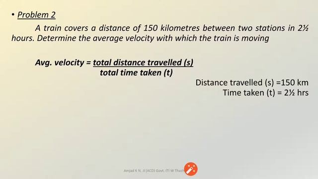 SPEED & VELOCITY Numerical Problems смотреть онлайн
