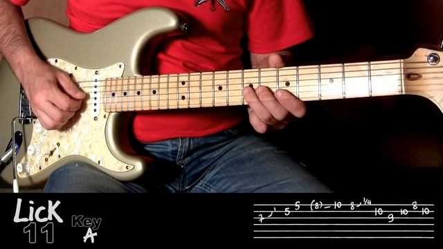 Andy's Lab - Daily Blues Licks #11 - Guitar Lesson смотреть онлайн