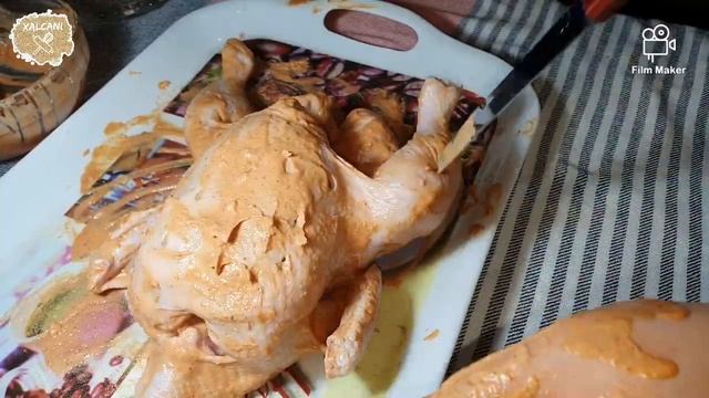 sobada qril hazirlanmasi . Evdə qril bişirilməsi . sobada yumşaq toyuq qızartması . смотреть онлайн