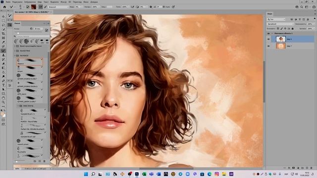 How to turn a Photo into Oil digital painting смотреть онлайн