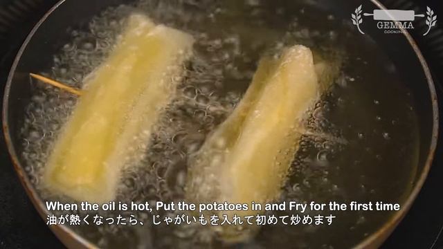 Potato Snacks With 3 Ingredients ! Double Crispy Fried Potatoes :: Potato Roll Chips