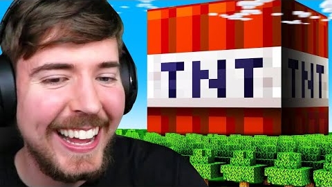ВЗОРВАЛ ЗЕМЛЮ В МАЙНКРАФТ. MrBeast смотреть онлайн