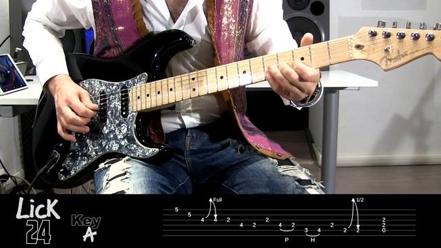 Andy's Lab - Daily Blues Licks #24 - Guitar Lesson смотреть онлайн