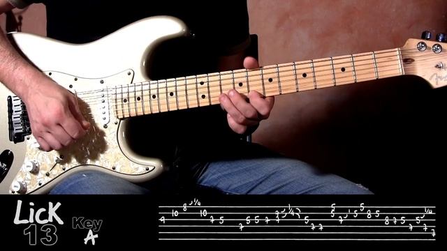 Andy's Lab - Daily Blues Licks #13 - Guitar Lesson смотреть онлайн