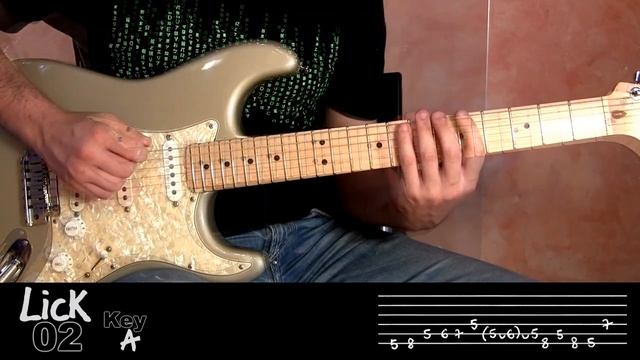 Andy's Lab - Daily Blues Licks #2 - Guitar Lesson смотреть онлайн