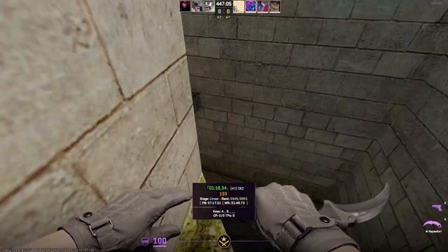 CS 2  - Миссия от Cybershoke пройти мапу Kz_phamous  за 7 минут! Вышло немного быстрее. Аш за 3...