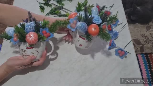 МЫЛО РУЧНОЙ РАБОТЫ. СОБИРАЮ НОВОГОДНИЙ БУКЕТ. смотреть онлайн