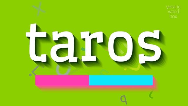 TAROS - HOW TO PRONOUNCE IT? #taros смотреть онлайн