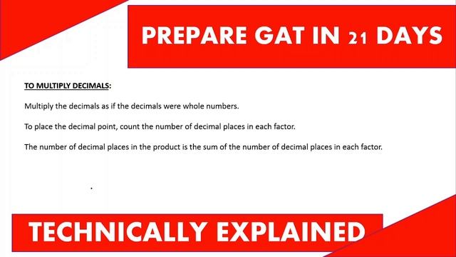 Prepare GAT in 21 days- Lecture-9| Day-9| Decimals and Fractions смотреть онлайн