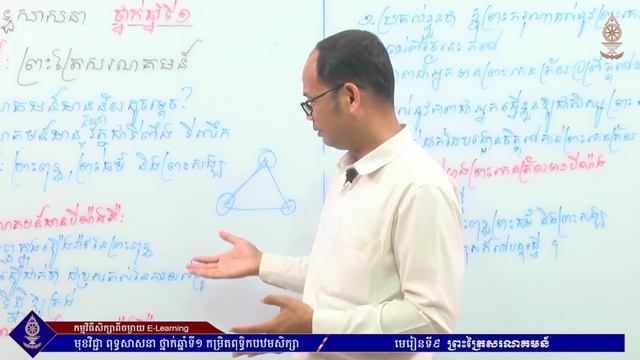 ពុទ្ធសាសនា ថ្នាក់ឆ្នាំទី១ (កម្រិតពុទ្ធិកបឋមសិក្សា) មេរៀនទី៩ ព្រះត្រៃសរណគមន៍ смотреть онлайн