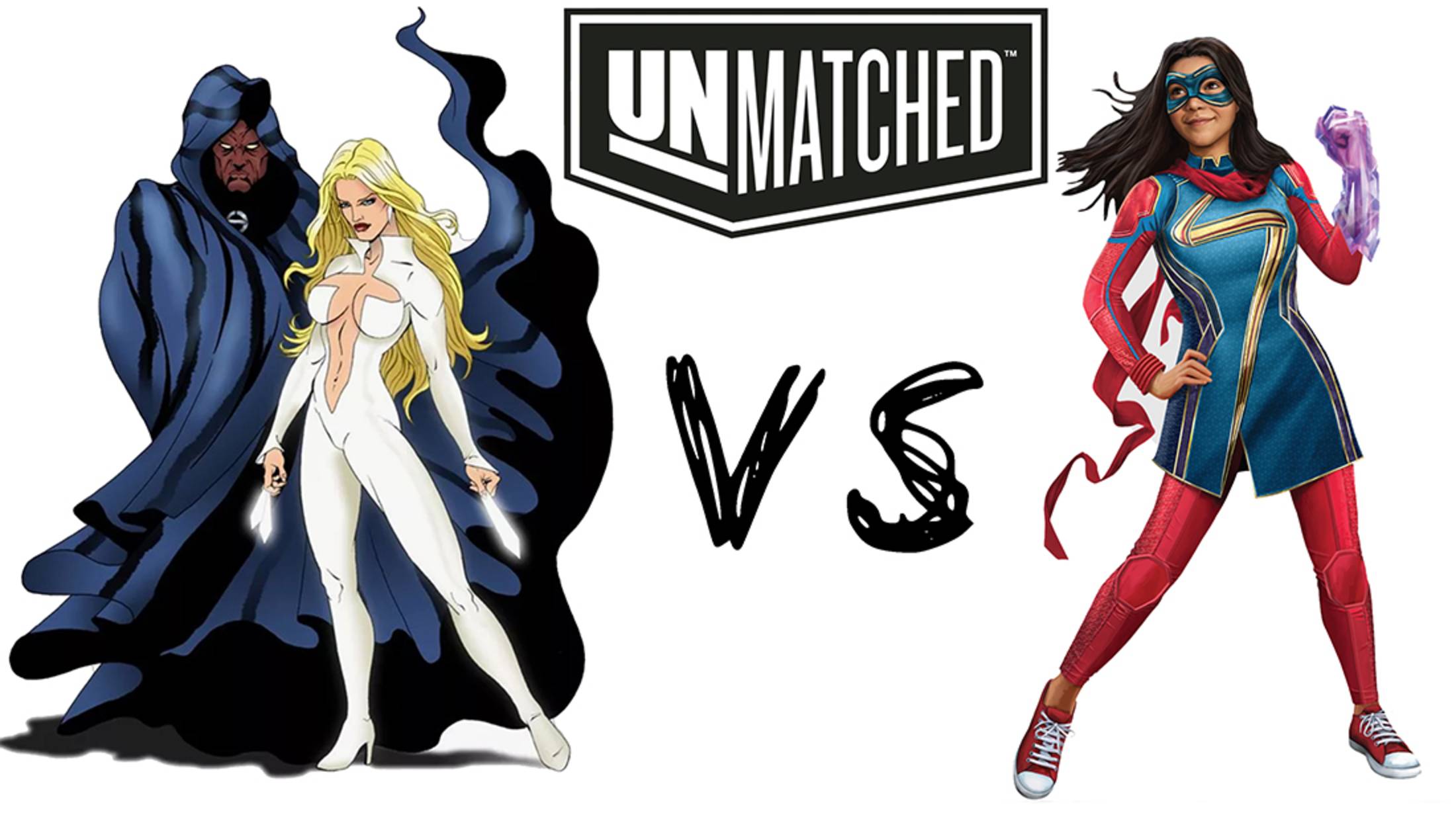 "Unmatched: Teen Spirit" (Дух юности) - Играем в настольную игру. Плащ и Кинжал против Мисс Марвел