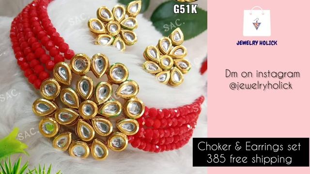 मोत्याचे दागिने | Moti choker set 385 free shipping only | Fancy Moti jewellery | Affordable fashio смотреть онлайн