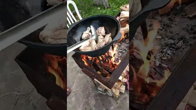 Курица в фисташково-сливочном соусе в казане смотреть онлайн