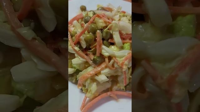салат с капустой и корейский морковкой, рецепт смотреть онлайн