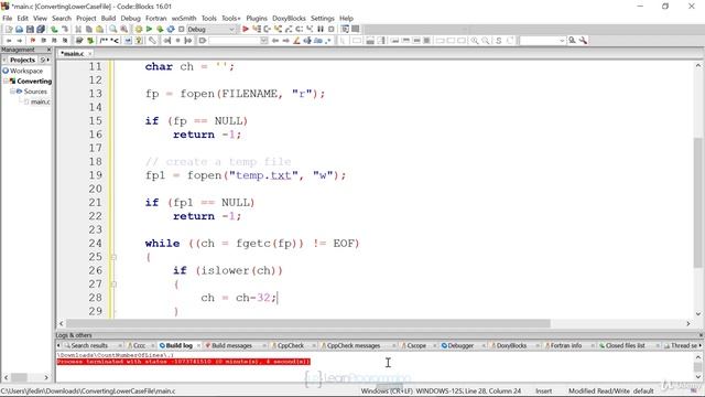 117 Demonstration Convert characters in a file to uppercase смотреть онлайн