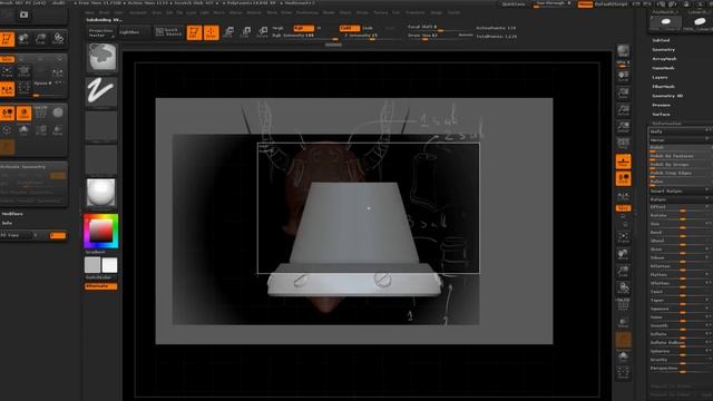 Zbrush. Basic_ZModeler - part 1 смотреть онлайн