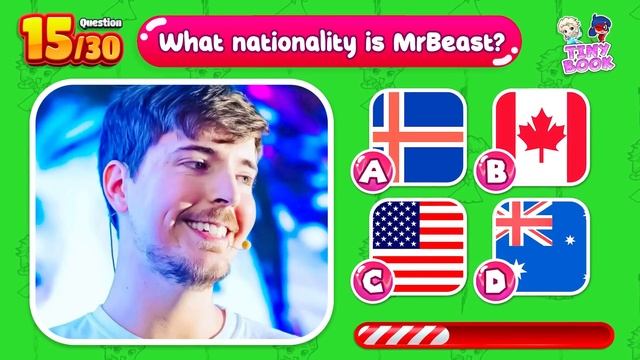 Youtuber Quiz | What do you know about Salish Matter, MrBeast, King Ferran? | Tiny Book смотреть онлайн