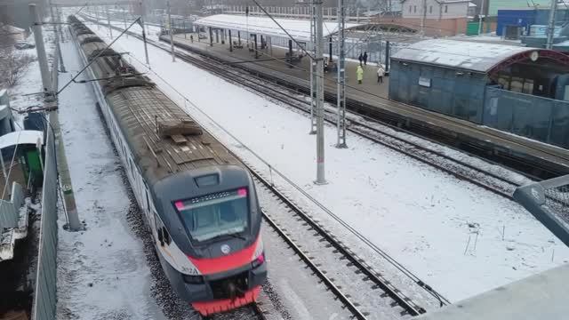 Железная дорога стрелка поезда для детей Электропоезд Иволга ЭП2Д мцд