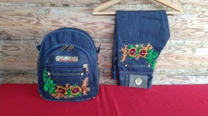 DIY Bag Christian Dior Jeans Fantasy Джинсовый рюкзак полный МК и выкройка Джинсовая Фантазия